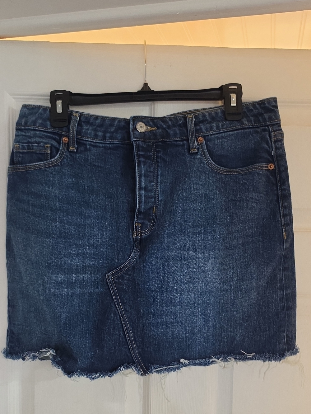 Old Navy Dark Blue Denim Mini Skirt Sz 10
